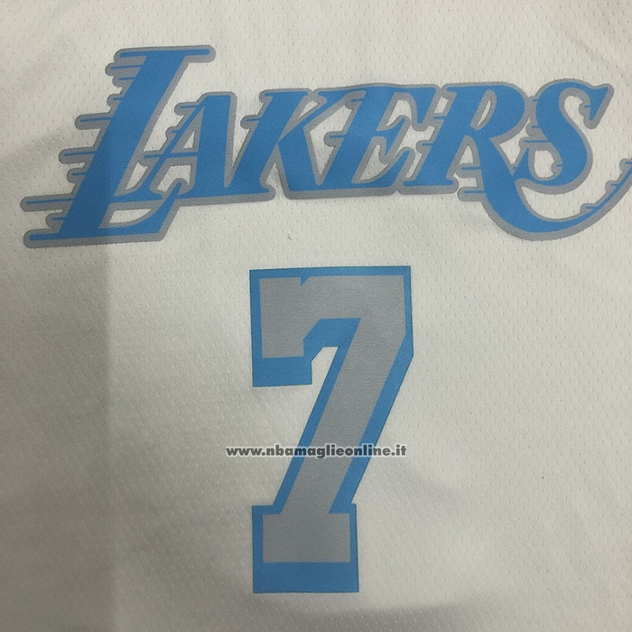 Maglia Los Angeles Lakers Carmelo Anthony #7 Citta 2020-21 Bianco